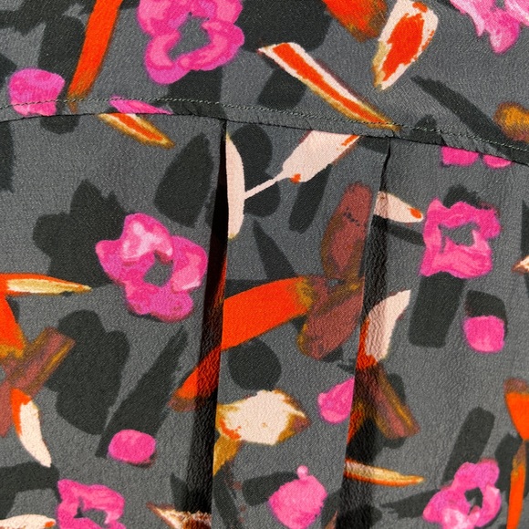 Dorothee Schumacher Floral SILK Blend Long Sleeve Button Down Shirt Top Blouse 6 - Picture 4 of 15